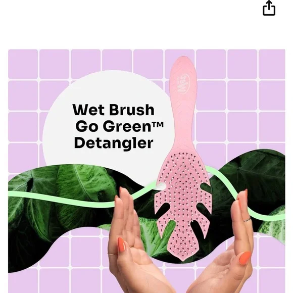 ❤️ Wet Brush Go Green Detangler New in Box - Picture 10 of 10